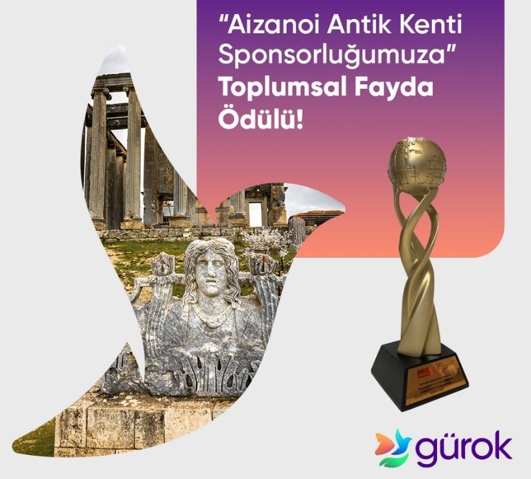 Gürok Grup’a Aizanoi Antik Kenti Sponsorluğuyla “Toplumsal Fayda Ödülü”