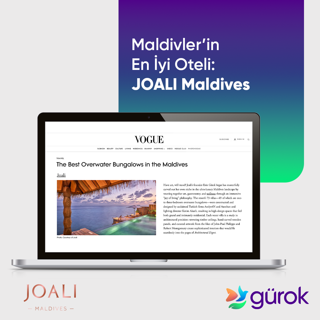 Maldivler’in En İyi Oteli: JOALI Maldives